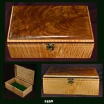 Handmade hardwood box #1538 one of a kind