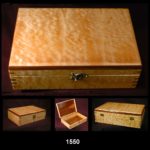 Handmade Wood Treasure Box 1550 one of a kind