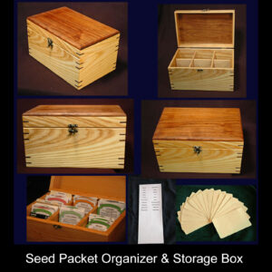 seed packet box collage